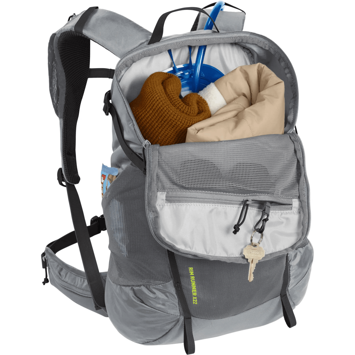 Camelbak Hydration Day Pack Grey Flannel/Lime Punch Rim Runner X22 CB2714001000