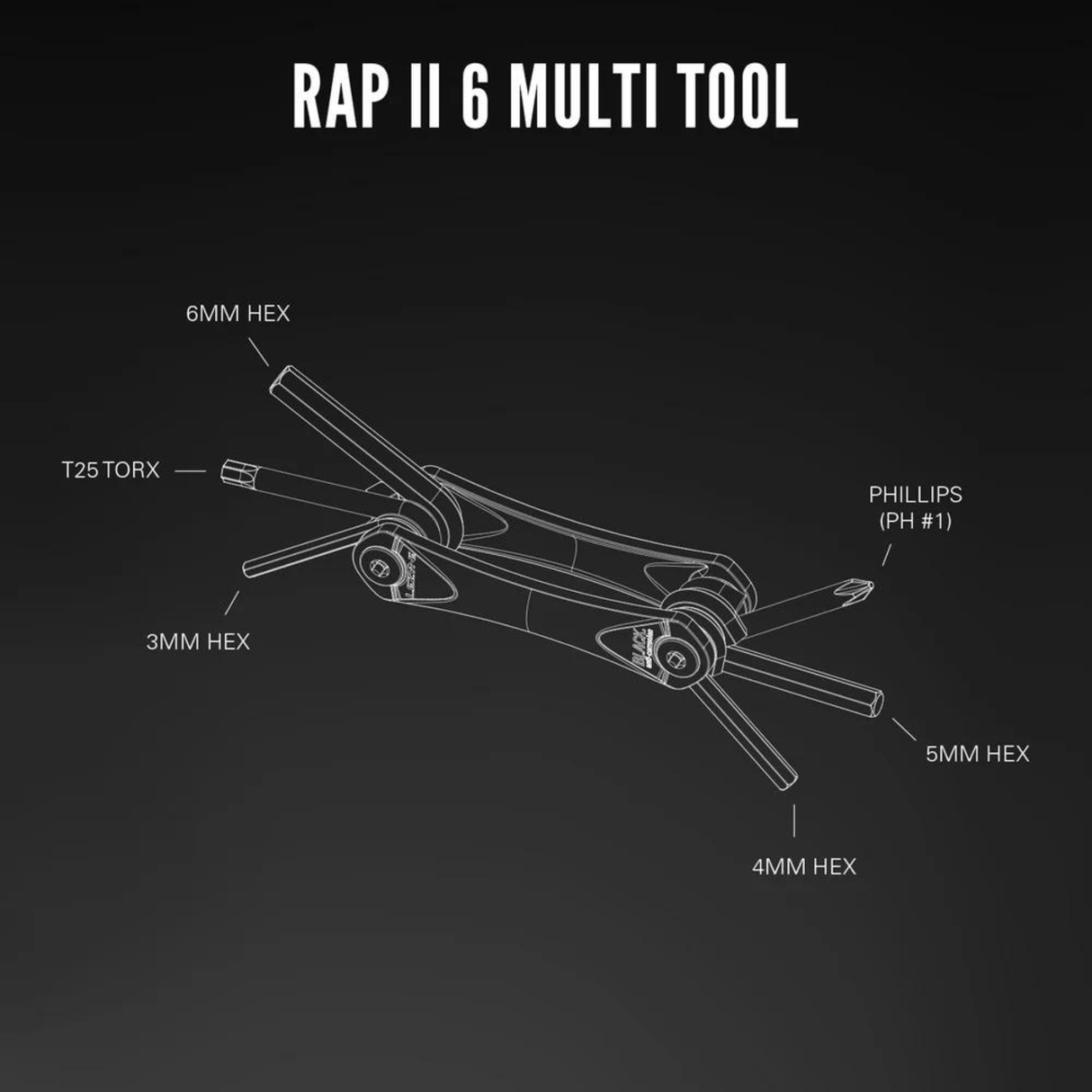 Lezyne Bicycle Tools Rap II Multi-tool