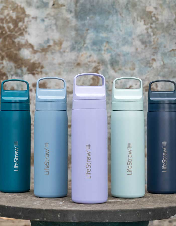 LifeStraw Water Bottle Go 2.0 Stainless Steel Water Filter Bottle