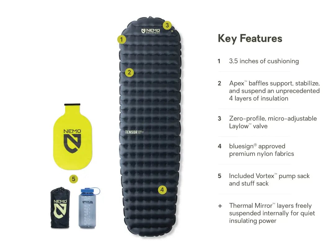 Nemo Camp Mattress Tensor Extreme Conditions Ultralight Insulated Sleeping Pad