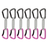 Mammut Carabiner Grey-Pink / 12 cm Workhorse Keylock Quickdraws 2040-02571-33276-74