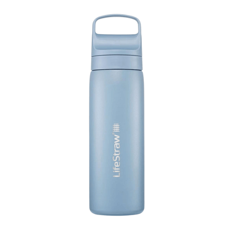 LifeStraw Water Bottle 500 ml / Icelandic Blue Go 2.0 Stainless Steel Water Filter Bottle LGV418IBWW