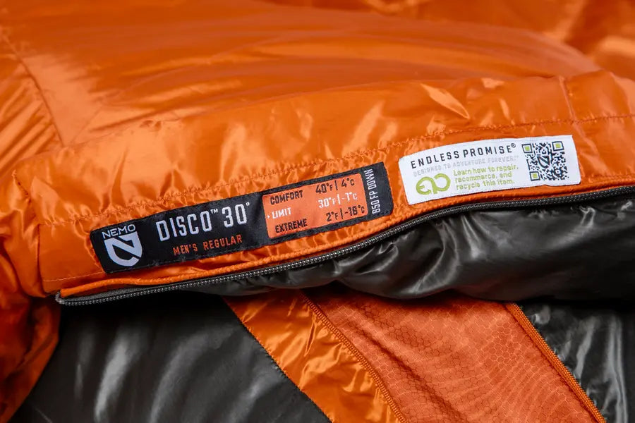 Nemo Sleeping Bag Disco (30°F / -1°C) Endless Promise Sleeping Bag