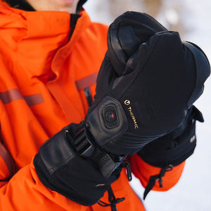 Therm-ic Heated Gloves Ultra Heat Boost Mittens Mens
