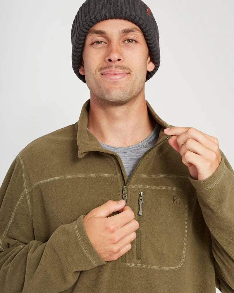 XTM Performance Men's Fleece Marengo 1/4 Zip Neck Mens Seawool Fleece