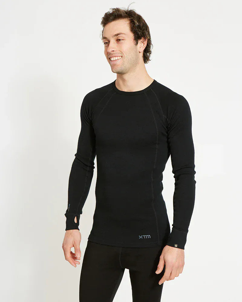 XTM Performance Men's Thermal Top Men's Merino 230 Wool Long Sleeve Thermal Top